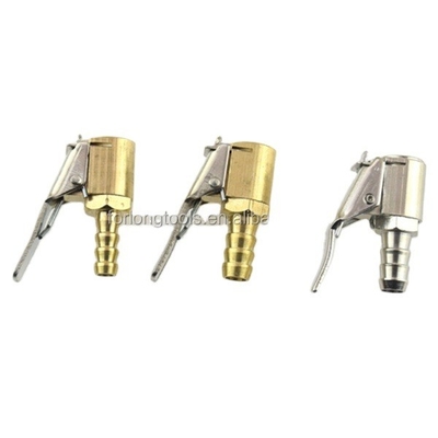 유니버설 자동차 펌프 6mm Hose Brass Body Air Chuck with Zinc Alloy Clip 최후의 교체/수리 솔루션