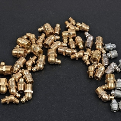 고온 내성 청동 M8 M10 M6 5/16-24 1/4-19 1/4-28 산업용 기름 제르크  Nipple Fitting