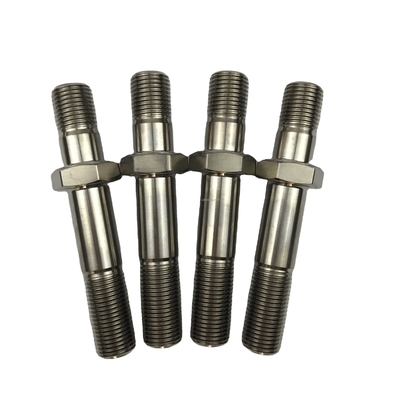 6AL-4V 티타늄 합금 천연 마무리 스프린트 자동차 티타늄 반지름 로드 볼트 1/2 &quot;-20 x 1-3/8&quot; DIN 표준과 헥스 헤드 볼트