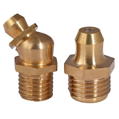 유니버설 자동차 장착 직 직 Brass Hydraulic Grease Nipple M6 M8 M10 for Heavy Duty Drive Excavator Truck OE NO. 표준