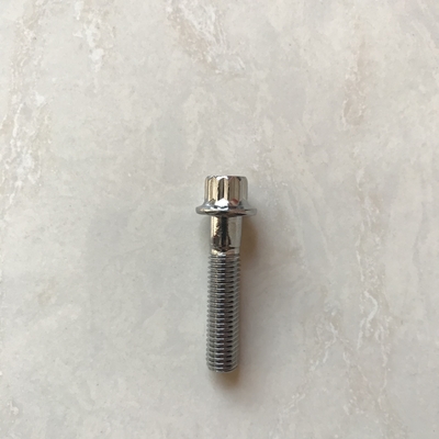 스프린트 카 12 PT BBS RS/RX 스플릿 림 볼트 M7 x 32 ISO 표준에 대한 크롬 접착장 안의 철도 볼트
