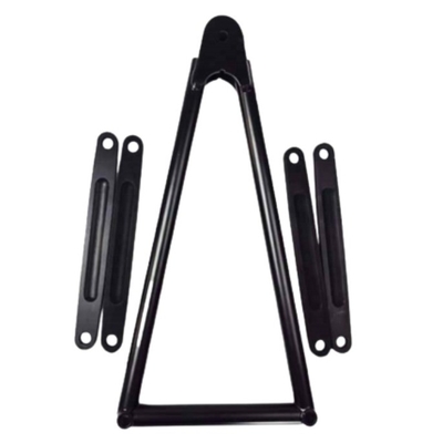 검은색 13 5/8&quot; 스프린트 자동차 JACOBS 스레더 띠와 함께 CHROMOLY 4130 앞 위치 1&quot; x 1/4&quot; x 7&quot; 벽 두께 0.065&quot; 알루미늄