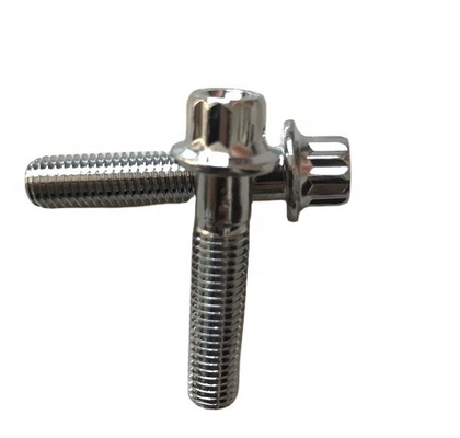 12 PT BBS RS/RX Split Rim Bolts M7 x 32 DIN 표준 성능에 대한 스틸 크롬 접착