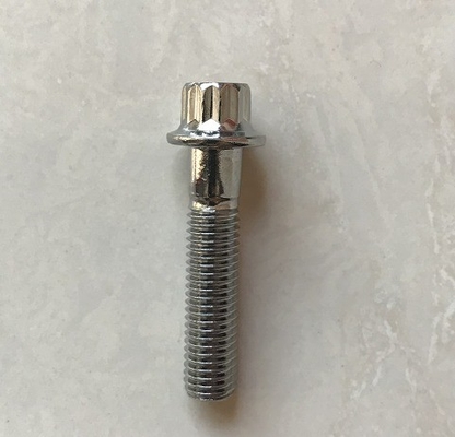 12 PT BBS RS/RX Split Rim Bolts M7 x 32 DIN 표준 성능에 대한 스틸 크롬 접착