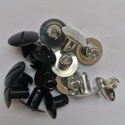 유니버설 스프린트 자동차 알루미늄 1/4 쿼터 턴 Dzus Fastener 716 &quot;X.500&quot; 큰 머리 1&quot; 인치 머리 검은 은 1
