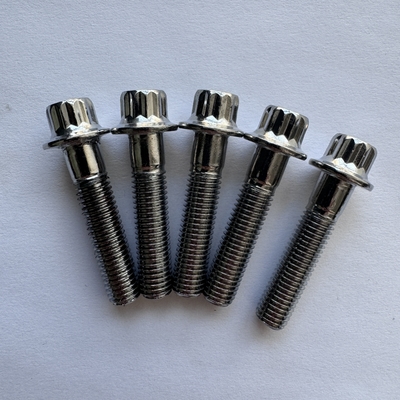 GR5 등급 정상 마무리 티타늄 볼트 M8 x1.25x 32MM 12점 플랜지 볼트