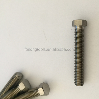 강도 성능 천연 마무리 스프린트 자동차 티타늄 반지름 로드 볼트 1/2 &quot;-20 x 1-3/8&quot; DIN 표준과 헥스 헤드 볼트