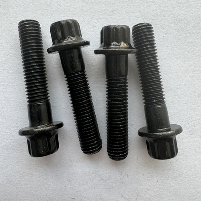 표준 OE NO. 티타늄 Gr5 12 PT RS/RX Split Rim Kits M7 x 32 볼트 및 견과류 플랜지 볼트 블랙 유니버설 자동차 장착용