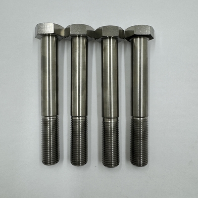 DIN 표준 GR5 티타늄 헥스 헤드 볼트 1/2 &quot;-20 x 4.5&quot; 천연 마무리 6AL-4V 티타늄 합금과 스터드 볼트