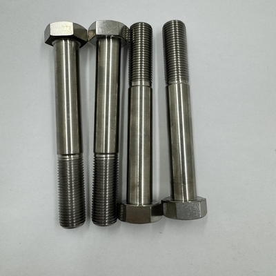 DIN 표준 GR5 티타늄 헥스 헤드 볼트 1/2 &quot;-20 x 4.5&quot; 천연 마무리 6AL-4V 티타늄 합금과 스터드 볼트
