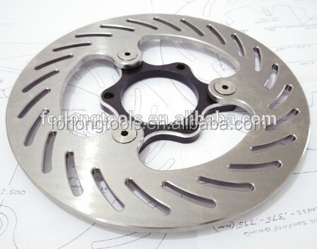 250MM 후방 브레이크 로터 디스크 KX 125 250 KX F 250 KLX R 450 오토바이 부품 교체 티타늄 재료 및 내구성