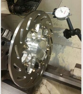 250MM 후방 브레이크 로터 디스크 KX 125 250 KX F 250 KLX R 450 오토바이 부품 교체 티타늄 재료 및 내구성