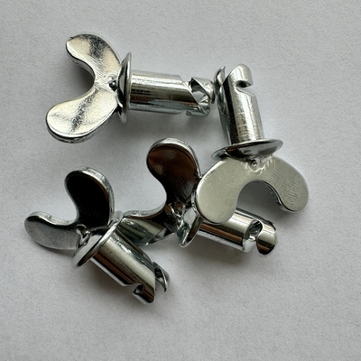 교체/수리 목적 OEM Dzus Dome Butterfly Head Button with Handle Silver 7/16&quot;x.500&quot; 스틸 스프린트 자동차