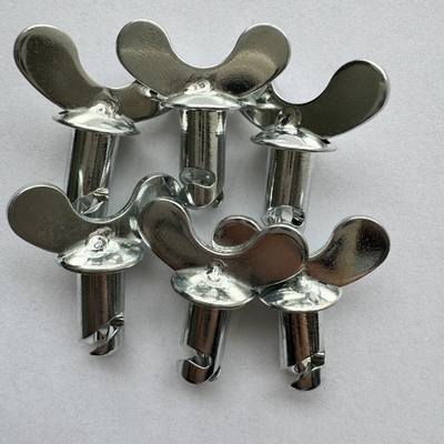 교체/수리 목적 OEM Dzus Dome Butterfly Head Button with Handle Silver 7/16&quot;x.500&quot; 스틸 스프린트 자동차