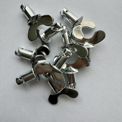 교체/수리 목적 OEM Dzus Dome Butterfly Head Button with Handle Silver 7/16&quot;x.500&quot; 스틸 스프린트 자동차