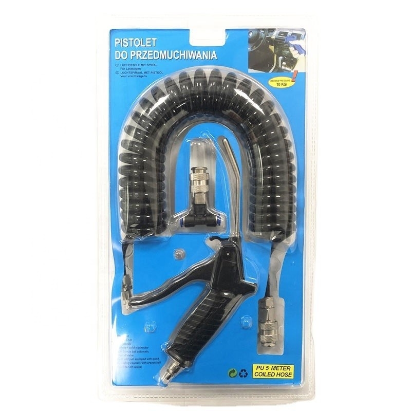 맞춤형 지원 5m 회전 Hose 파이프 공기 더스터 블로 총 자동차 트럭 트럭 먼지 블로 청소를위한 평균 공기 소비