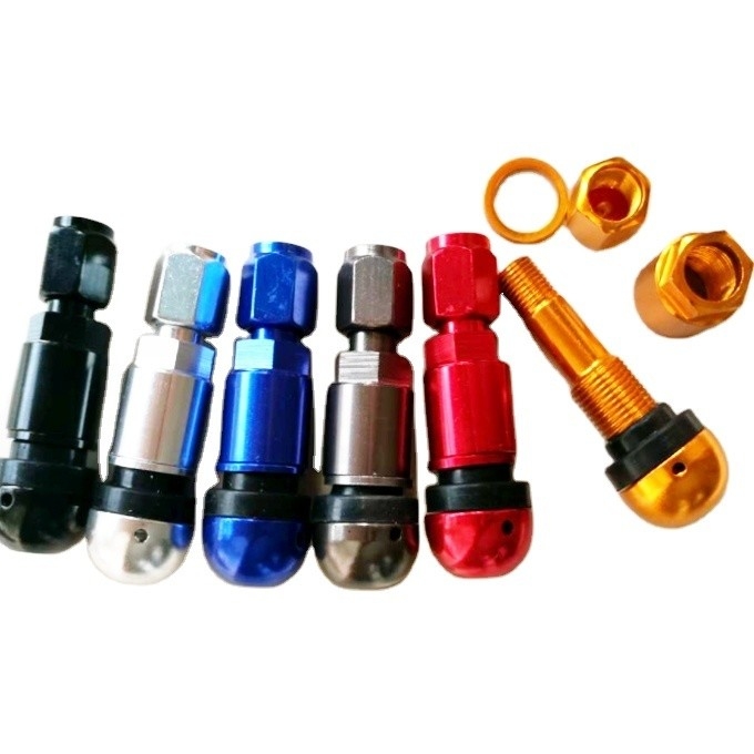 유니버설 해 TPMS TR525 튜브리스 타이어 밸브 스탬드 더스트 캡 알루미늄 개선 타이어 압력 모니터링