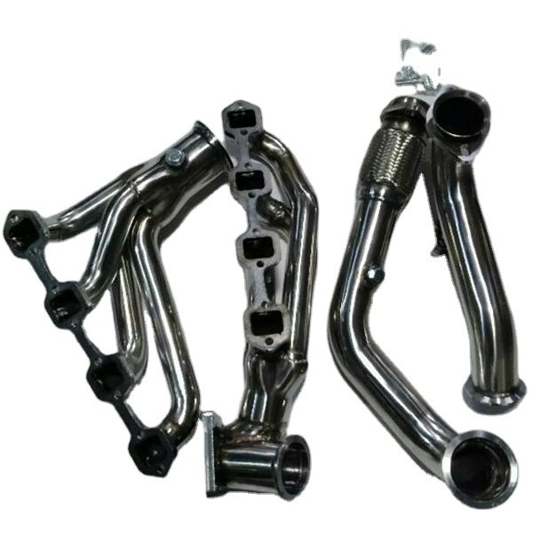 OEM 크기 유니버설 엔진 스테인리스 스틸 배기가스 다중 접착기 FIT MUSTANG 86-93 5.0L V8 302 T4 TURBO Hot Item