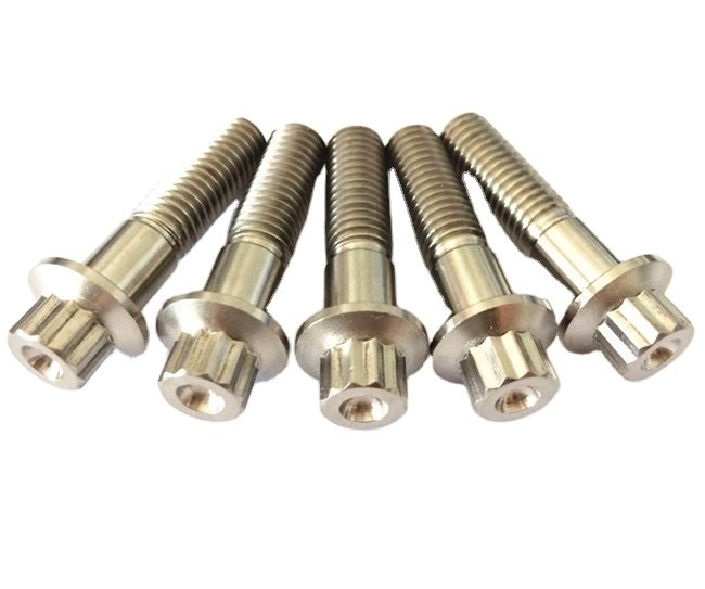 유니버설 해 2021 M8X32mm 화려한 티타늄 12점 플랜지드 헤드 볼트