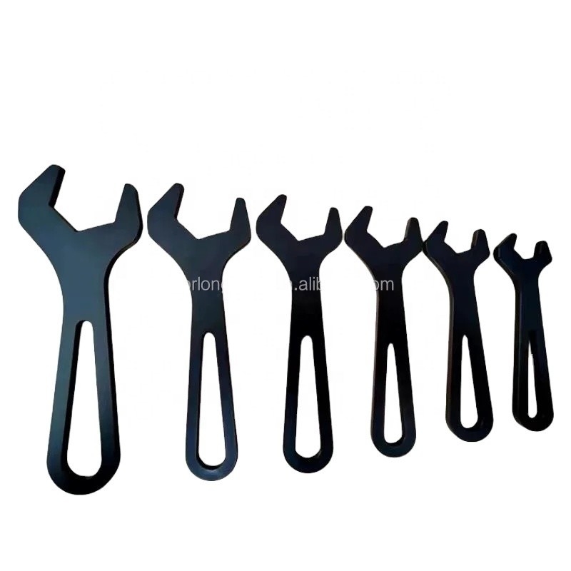 유니버설 블랙 레이싱 AN 융합 랜치 AN 스프린트 자동차 도구 세트에 대한 슬래너 An4-An16 6PCS 한 키트 가벼운 알루미늄